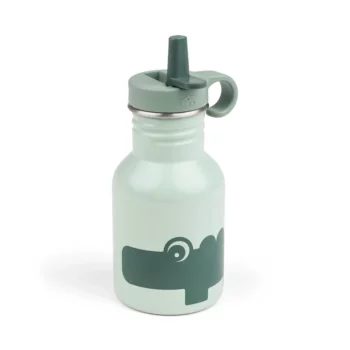 Done by Deer Bočica od nerđajućeg čelika sa slamkom 350 ml - Croco Green