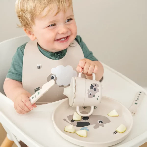 Done by Deer Dječiji escajg Foodie (kašika, viljuška, nož) - Tiny farm Sand - Image 4