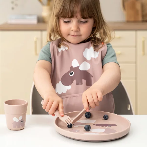 Done by Deer Dječiji escajg Foodie (kašika, viljuška, nož) - Happy dots Powder - Image 4