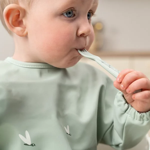 Done by Deer Dječiji escajg Foodie (kašika, viljuška, nož) - Happy dots Green - Image 3