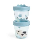 Dječije posudice za hranu - set od 2 komada Tiny farm Blue