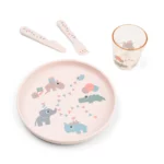 Done by Deer Dječiji set za jelo Foodie - Celebration Powder