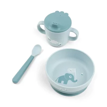 Done by Deer Foodie set za prvi obrok - Elphee Blue