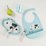 Done by Deer Stick&Stay silikonski tanjir - Dotti Blue - Image 6