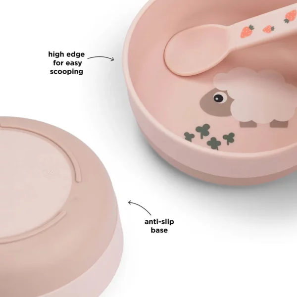 1856431-3 Done by Deer Foodie zdjelica s anti-slip bazom - Tiny Farm Powder - Image 3