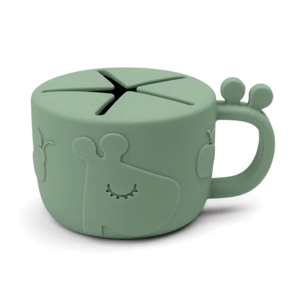 Done by Deer Silikonska čaša za grickalice Peekaboo - Raffi Green - Image 1