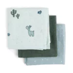 Done by Deer Komplet 3 GOTS pamučne pelene 70×70 – Lalee Blue - Image 2