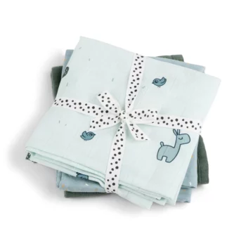 Done by Deer Komplet 3 GOTS pamučne pelene 70×70 – Lalee Blue