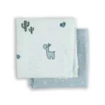 Done by Deer Organske GOTS muslin pelene (2 kom) 120×120 - Lalee Blue - Image 2