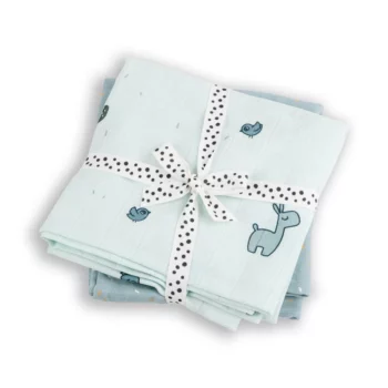 Done by Deer Organske GOTS muslin pelene (2 kom) 120×120 - Lalee Blue
