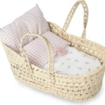 Antonio Juan Moses košara za lutke od palme s cvjetnim i vichy uzorkom – srednja