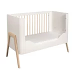 Troll Nursery dječiji krevetić Torsten i GRATIS zaštitna ogradica 120x60cm White/Wax
