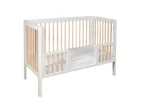 Troll Nursery dječiji krevetić Lukas i GRATIS zaštitna ograda 120x60cm White/Wax