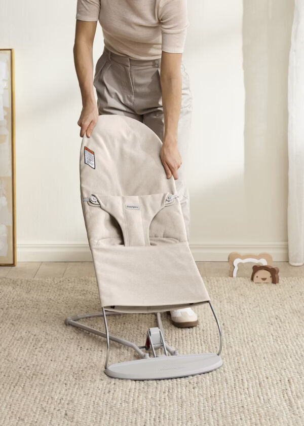 BJ00603207 BabyBjörn Ležaljka za bebe Bliss - Woven Mélange, Light Beige - Image 7