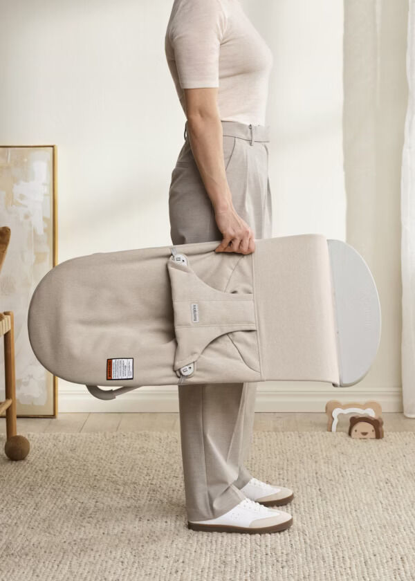 BJ00603208 BabyBjörn Ležaljka za bebe Bliss - Woven Mélange, Light Beige - Image 6