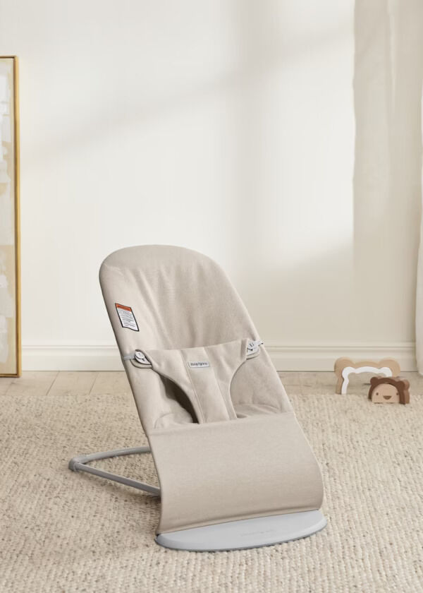 BJ00603210 BabyBjörn Ležaljka za bebe Bliss - Woven Mélange, Light Beige - Image 4