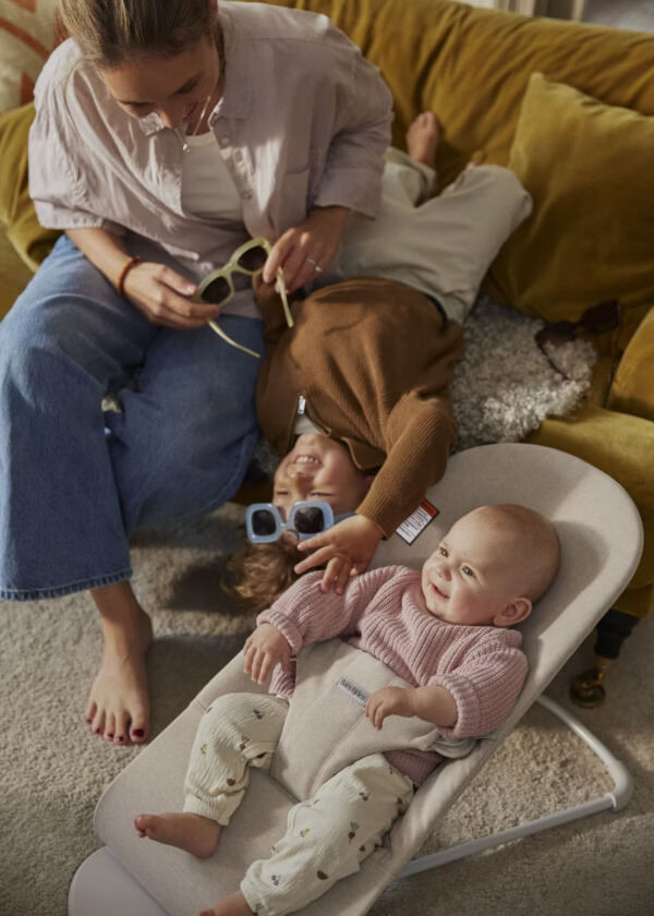 BJ00603211 BabyBjörn Ležaljka za bebe Bliss - Woven Mélange, Light Beige - Image 3