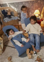 BabyBjörn Ležaljka za bebe Bliss - Woven Mélange, Blue - Image 10