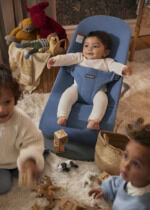 BabyBjörn Ležaljka za bebe Bliss - Woven Mélange, Blue - Image 12