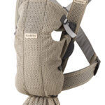 BabyBjörn Nosiljka za bebe Mini - Grey Beige, 3D Mesh