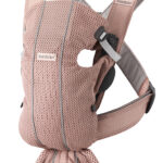 BabyBjörn Nosiljka za bebe Mini - Dusty Pink, 3D Mesh