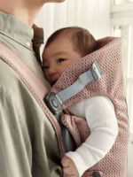 BabyBjörn Nosiljka za bebe Mini - Dusty Pink, 3D Mesh - Image 5