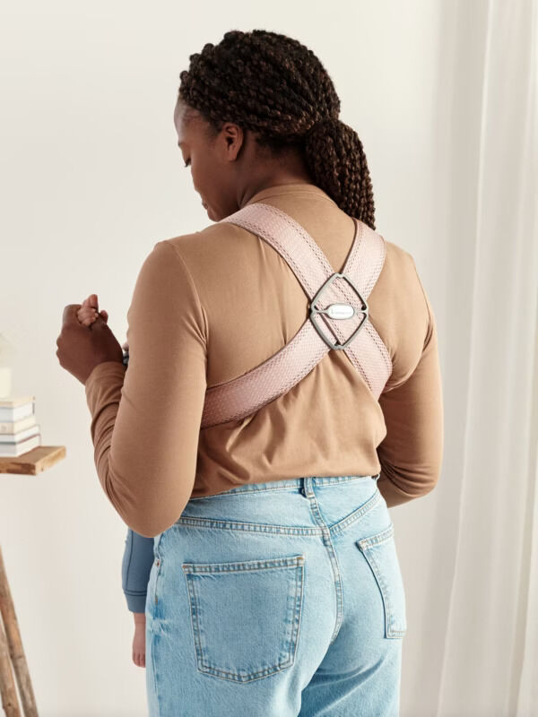 BJ02100308 BabyBjörn Nosiljka za bebe Mini - Dusty Pink, 3D Mesh - Image 8