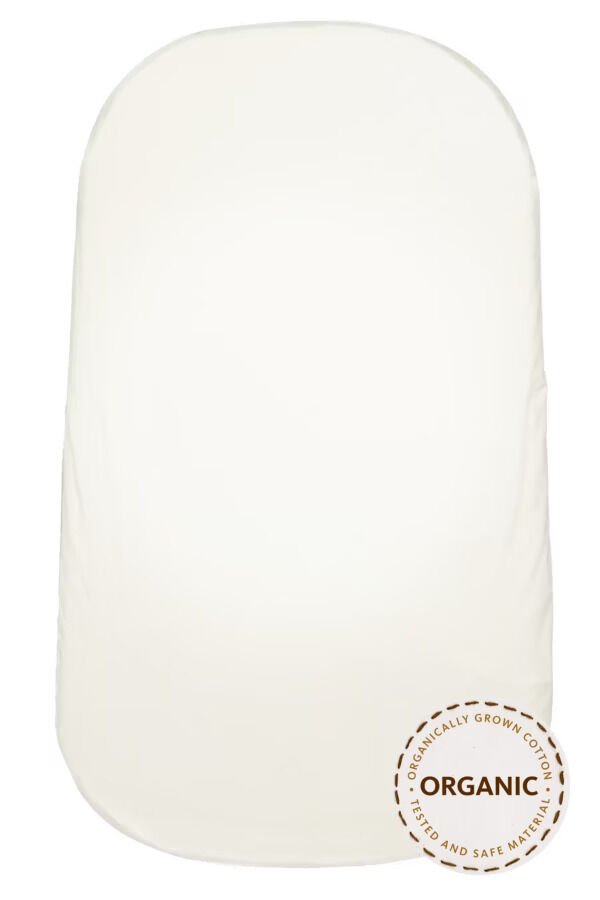 BabyBjörn Kolijevka, White + Prekrivač (čaršaf), Organic - Image 6