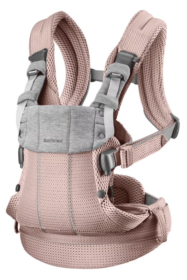 BJ08800311-scaled BabyBjörn Nosiljka Harmony – Dusty pink, 3D Mesh - Image 1