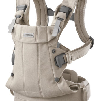 BabyBjörn Nosiljka Harmony – Light beige, Woven mélange