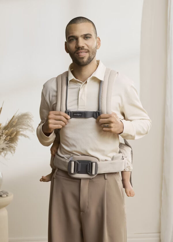 BJ08803210 BabyBjörn Nosiljka Harmony – Light beige, Woven mélange - Image 11