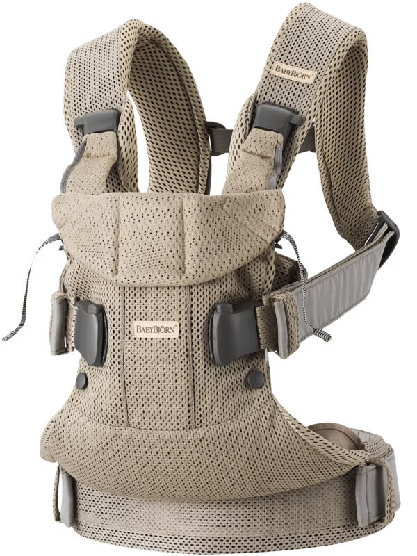 BabyBjörn Nosiljka za bebe One Air – Grey Beige, 3D Mesh - Image 1