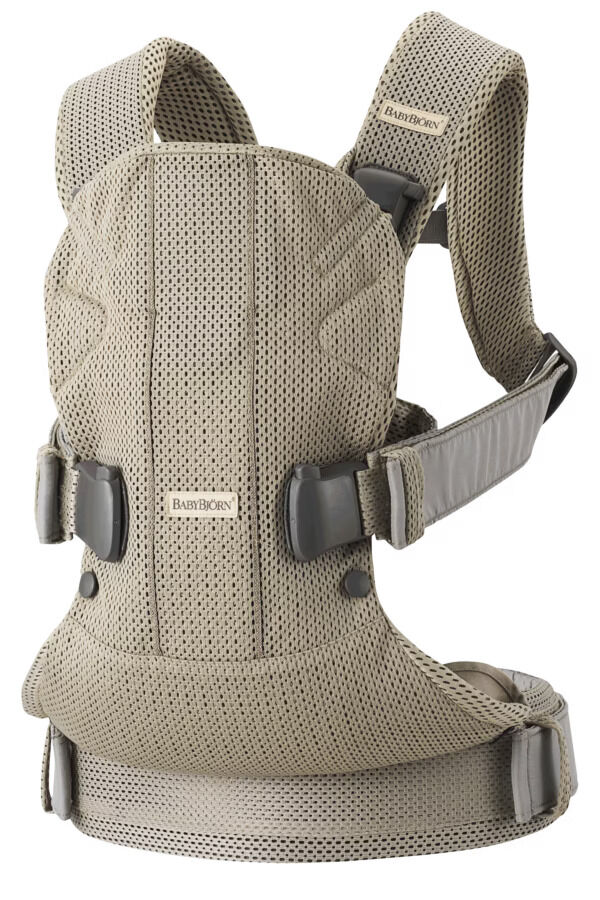 BJ0980029 BabyBjörn Nosiljka za bebe One Air – Grey Beige, 3D Mesh - Image 9