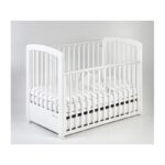 Troll Nursery dječiji krevetić Nina Lux i GRATIS zaštitna ogradica 120x60cm White