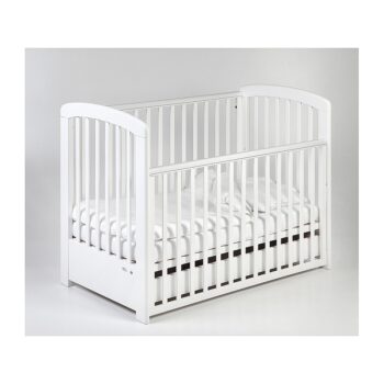 Troll Nursery dječiji krevetić Nina Lux i GRATIS zaštitna ogradica 120x60cm White
