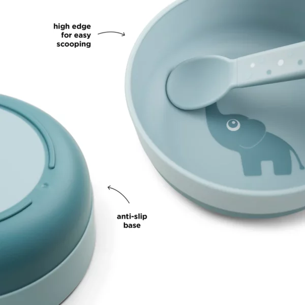 Done by Deer Foodie zdjelica s anti-slip bazom - Elphee Blue - Image 4