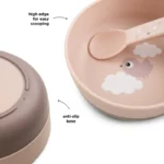 Done by Deer Foodie zdjelica s anti-slip bazom - Happy clouds Powder - Image 2