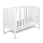 Troll Nursery dječiji krevetić Lukas Sofa Trio (3u1) i GRATIS zaštitna ograda 120x60cm White