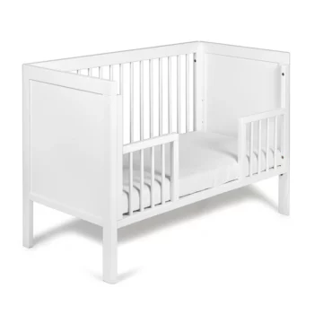 Troll Nursery dječiji krevetić  Lukas Sofa Trio (3u1) i zaštitna ograda 120x60cm White