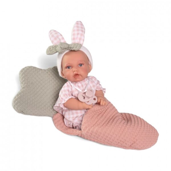 Antonio Juan lutka Petit s vrećicom za spavanje motiva mrkvice 27 cm - Image 1