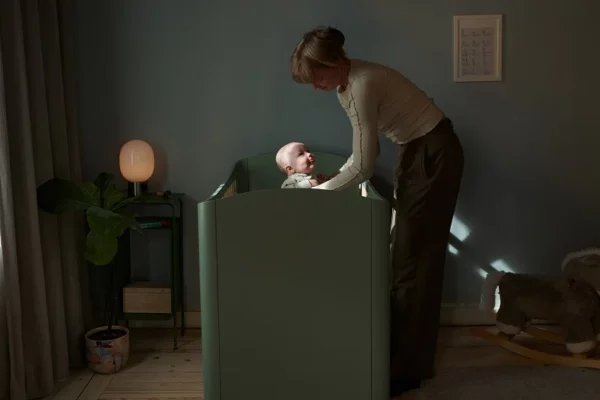 Troll Nursery dječiji krevetić Wave 120x60cm - Light Green/Wax - Image 8