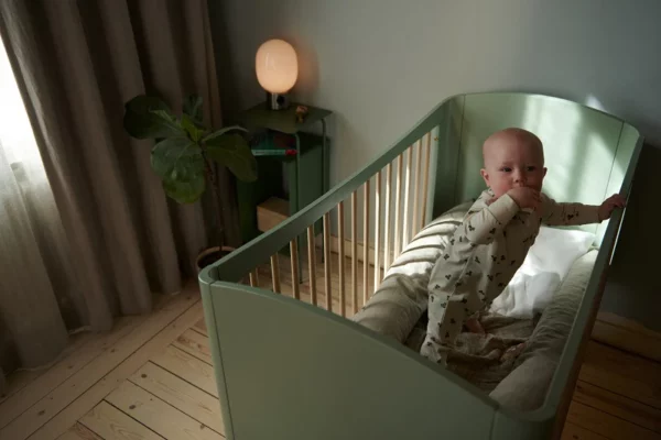 Troll Nursery dječiji krevetić Wave 120x60cm - Light Green/Wax - Image 9