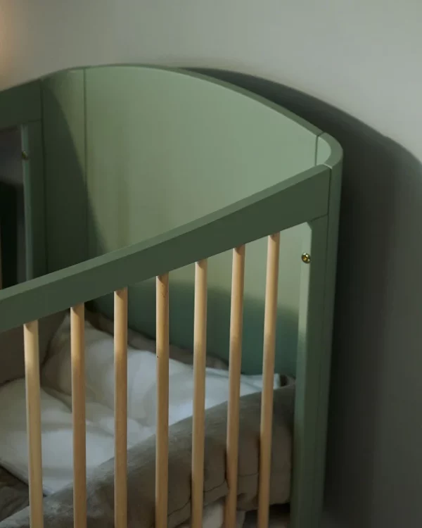 Troll Nursery dječiji krevetić Wave 120x60cm - Light Green/Wax - Image 12