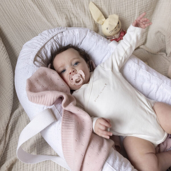 30326205209NA Pointelle Blanket Misty Pink 04 Elodie Pointelle mekana dekica, Misty Pink - Image 4