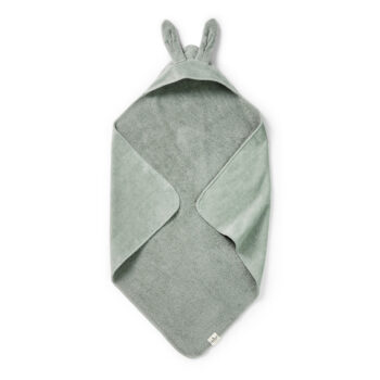 Elodie Peškir s kapuljačom - Mineral Green Bunny