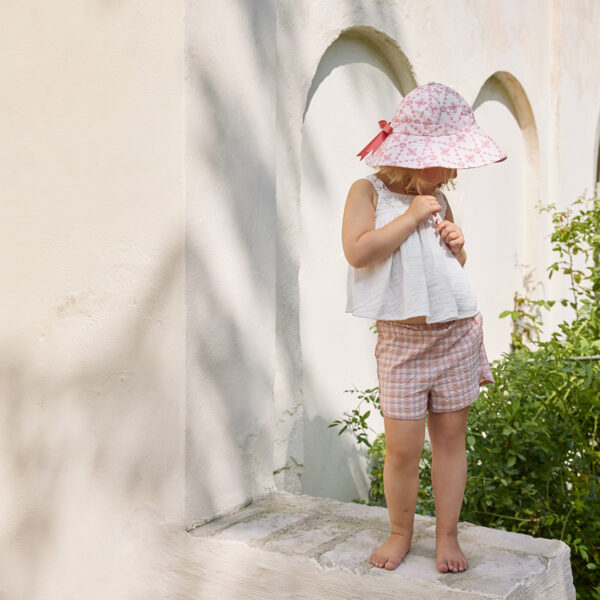 Elodie Šeširić sa UV zaštitom - Embroidery Anglaise Pink - Image 2