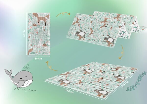 Neno Mondo – EEVAA 2u1 dvostrana podloga za igru (200×150 cm) - Image 22