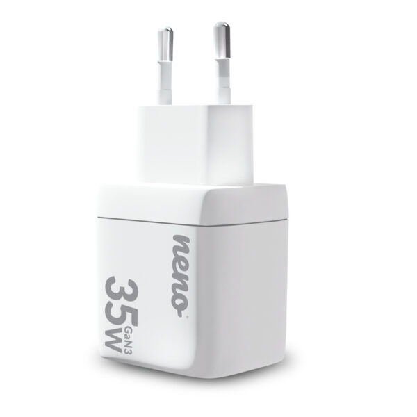 Neno_nc1_packshot02 Neno NC1 – Brzi punjač GaN3 35W (USB-C + USB-A) - Image 3