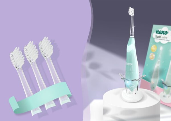 Neno_tutti_mint_v20230707-12 Neno Tutti – Električna četkica za zube za djecu (3-6 god.) Mint - Image 4