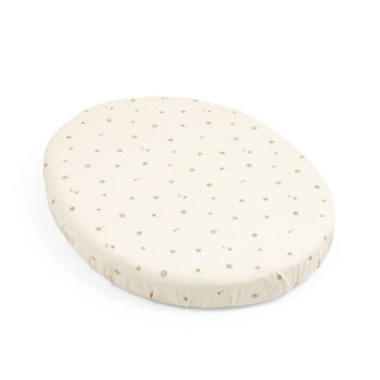 Stokke Sleepi™ Mini Prekrivač (čaršaf) – Mini Fitted Sheet Flower Ecru V3 OCS